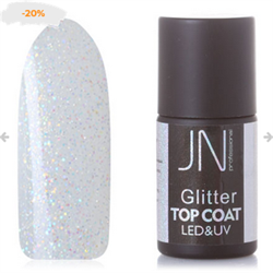 JessNail Топ без липкого слоя Glitter №09, 10 мл 109372 - фото 10079