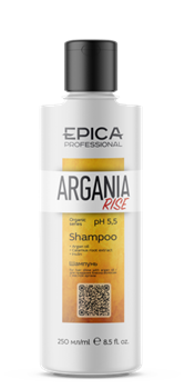 EPICA Professional Argania Rise Шампунь с маслом арганы, экстрактом корня аира и инулином 250 мл 91309 - фото 1109