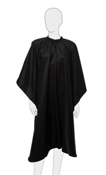 Dewal Professional Пеньюар для стрижки Матовый на крючках Черный AA09Black - фото 11163