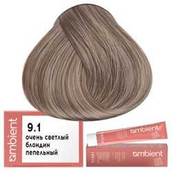 Крем-краска для волос AMBIENT 9.1 Tefia 63498 - фото 11331