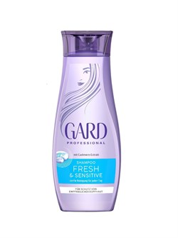 ШАМПУНЬ УВЛАЖНЯЮЩИЙ ДЛЯ ЧУВСТВИТЕЛЬНОЙ КОЖИ ГОЛОВЫ (GARD SHAMPOO FRESH & SENSITIVE) 250мл GP-1987 - фото 1159