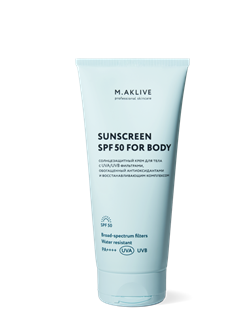 M.AKLIVE Солнцезащитный крем для тела SPF50, 200мл MF4060 - фото 1747