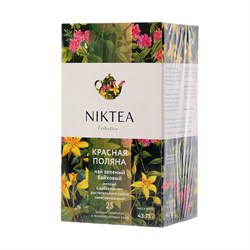 Чай Niktea Krasnaya Polyana Красная Поляна, зеленый с добавками пакетированный, 25 п х 1,75 г 80533 - фото 2704