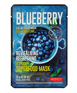 DERMAL Superfood Маска для лица c голубикой 25г НФ-00004120 - фото 2929