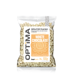 Depiltouch Professional Плёночный воск OPTIMA White chocolate 100гр 87511 - фото 3370