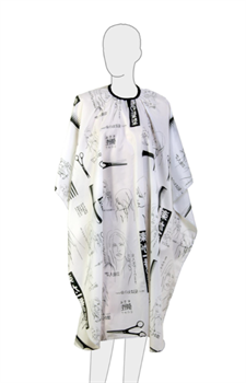 Dewal Professional Пеньюар для стрижки Ножницы на крючках AP89A35 - фото 3584