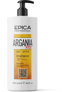 EPICA Professional Argania Rise Шампунь с маслом арганы, экстрактом корня аира и инулином 1000мл 91318 - фото 4593
