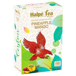 Чай зеленый со вкусом манго и ананаса LOOSE GREEN TEA PINEAPPLE & MANGO 100г HALPE TEA 981930