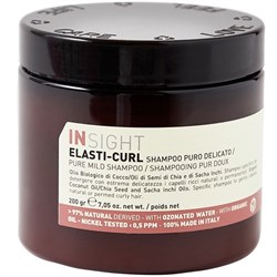 Insight Шампунь-воск для кудрявых волос увлажняющий ELASTI-CURL Pure mild shampoo 200 мл 334506 - фото 5455