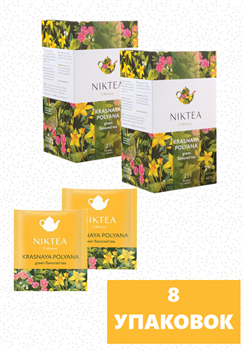 Чай Niktea Красная Поляна, зеленый с добавками, 25 п х 1,75 г 8 упаковок 80533/8 - фото 7453