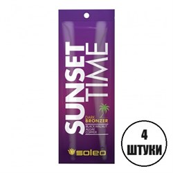 Набор Soleo SUNSET TIME Темный крем-бронзатор для загара 4 х 15 мл. BAS000004/4 - фото 7488