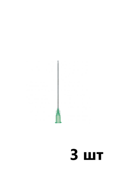 Игла инъекционная 21G х 120 мм 3 шт 604-557/3 - фото 7496