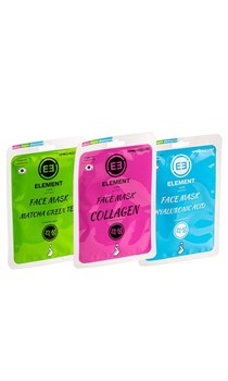 ELEMENT Ассорти тканевых масок 3 х 25 г NAB-44736 - фото 7747