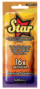 SOLBIANCA Крем для загара с натуральным медом, маслом макадамии Star 15 мл 601-811/2 - фото 7758