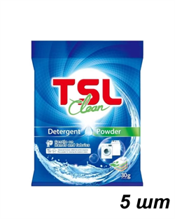 TSL Стиральный порошок  универсальный для стирки белья, 5 х 30 гр. 112464/5 - фото 7854