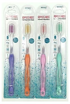 MEDICARE Щетка зубная с увеличенной чистящей головкой цветная 1шт JP05505