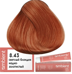 Крем-краска для волос AMBIENT 8.43 Tefia 064051 - фото 8379