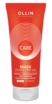 OLLIN Маска сохраняющая цвет и блеск окрашенных волос / Color & Shine Save Mask 200 мл 727052 - фото 8405