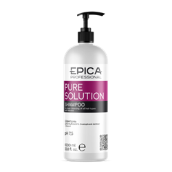 Epica Professional Pure Solution Шампунь для глубокого очищения волос с бетаином 1000мл 91346 - фото 883