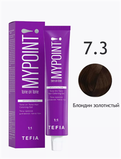 TEFIA Гель-краска для волос тон в тон 7.3 блондин золотистый 60 мл 065829 - фото 9110