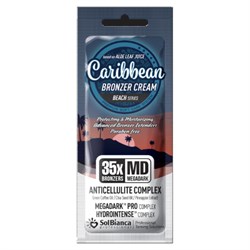 SOLBIANCA Крем-автозагар Caribbean 35х bronzers с маслами зеленого кофе и семян чиа, 15 мл 9034 - фото 9168