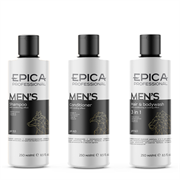 Epica Professional Набор MEN'S (шампунь, кондиционер, шампунь 3в1 для волос и тела) 913096