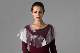 Пелерина полиэтилен прозрачный радиус 39 см 25 шт/упк Чистовье 01-681