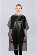 ЧИСТОВЬЕ Пеньюар парикмахерский полиэтиленовый Стандарт ЧЕРНЫЙ 160х100 см 50 шт/упк 603-181