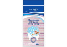 La Miso Массажная мочалка розовая, жесткая 55076