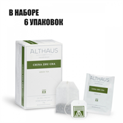 Зеленый чай Althaus China Zhu Cha в пакетиках, 6 упаковок 40963/6