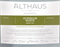 Althaus чай Superior White, зеленый байховый листовой, 70 г. TALTHG-L00158 - фото 2409