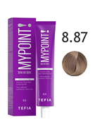TEFIA Гель-краска для волос тон в тон 8.87 светлый блондин коричнево-фиолетовый 60 мл 168043