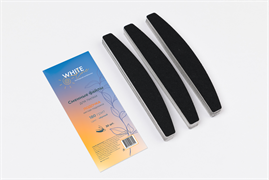 Сменные файлы White Line для пилки Лодочка (мягкая подложка) 180 грит черный 30 шт 226911