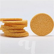 Спонж круглый D-7,5 см целлюлоза (пористая текстура) 10 шт/упк 02-052