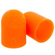 Колпачок-насадка для педикюра оранжевый (пластик) 10 мм 320 грит, 10 шт/упк 603-599
