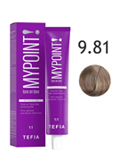 TEFIA Гель-краска для волос тон в тон 9.81 очень светлый блондин коричнево-пепельный 60 мл 168049