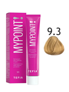 TEFIA Mypoint Перманентная крем-краска для волос 9.3 очень светлый блондин золотистый , 60мл MPCLR60-9.3