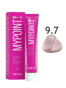 TEFIA Mypoint Перманентная крем-краска для волос 9.7 очень светлый блондин фиолетовый, 60мл MPCLR60-9.7