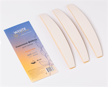 Сменные файлы White Line для пилки Лодочка (высококачественный абразив) 240 грит белый 30 шт 227697