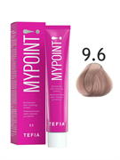 TEFIA Mypoint Перманентная крем-краска для волос 9.6 очень светлый блондин махагоновый, 60мл MPCLR60-9.6