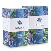 Niktea English Breakfast Английский завтрак, чай черный в пакетиках, 2 упаковки 82568/2