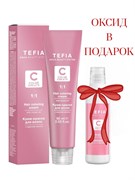 TEFIA ABS Крем-краска для волос с маслом монои, 60 6.45 темный блондин медно-красный + Окисляющий крем с глицерином и альфа-бисабололом 9%, 120 мл 25294/27335